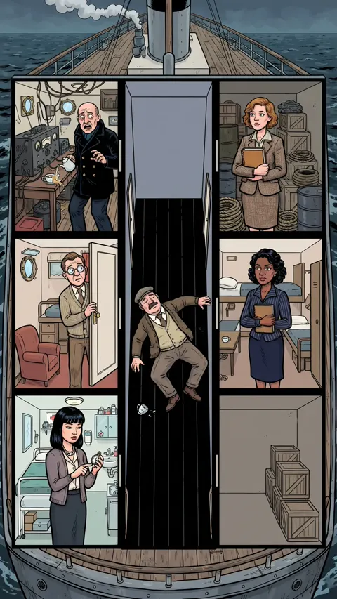 Illustrated murder mystery case from Murdox