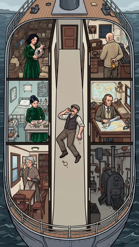 Illustrated murder mystery case from Murdox