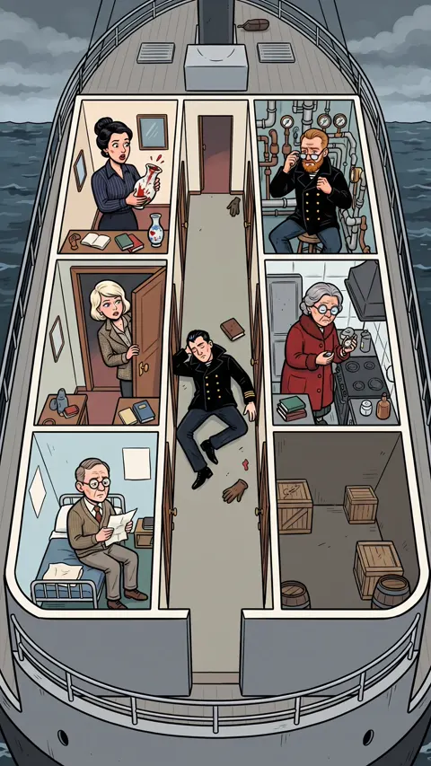 Illustrated murder mystery case from Murdox