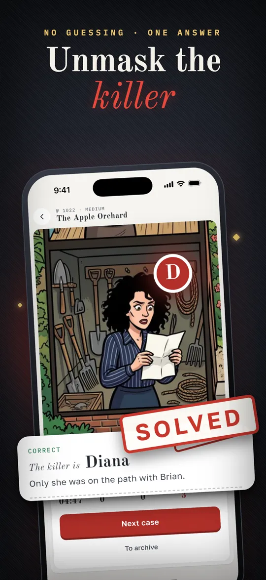 Unmask the killer — solved case